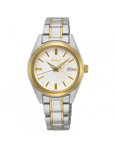 Seiko Women's Watch - Classic White MOP Dial TT Stainless Steel Bracelet | SUR636P1 2023