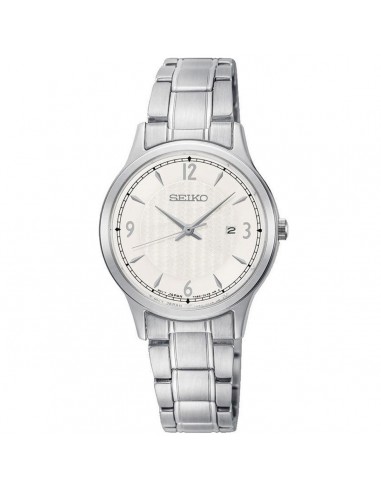 Seiko Women's Quartz Watch - Classic Off-White Dial Silver Steel Bracelet | SXDG93P1 Les êtres humains sont 