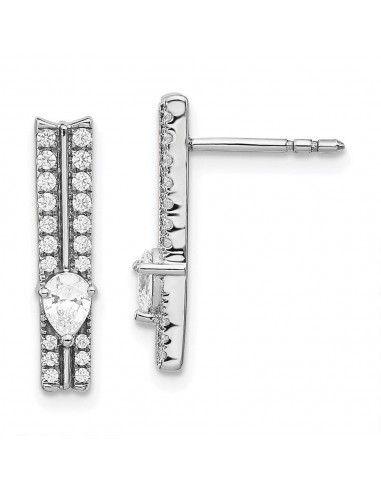 14k White Gold Diamond Fancy Earrings JUSQU'A -70%! 