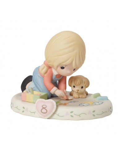 Precious Moments Growing in Grace Age Eight Porcelain Figurine Faites des économies