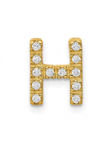 14k Diamond Initial H Charm à prix réduit toute l'année