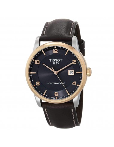 Tissot Men's Watch - Automatic Anthracite Dial Brown Leather Strap | T0864072606700 une grave pollution 