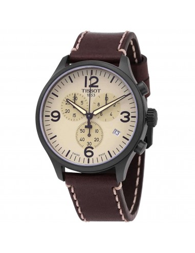 Tissot Men's Chrono Watch - Chrono XL Quartz Beige Dial Leather Strap | T1166173626700 ouvre sa boutique