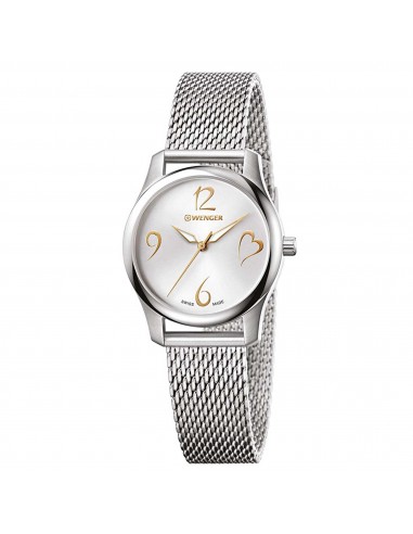 Wenger Women's Watch - City Very Lady Silver Tone Dial Mesh Bracelet | 01.1421.109 pas cheres