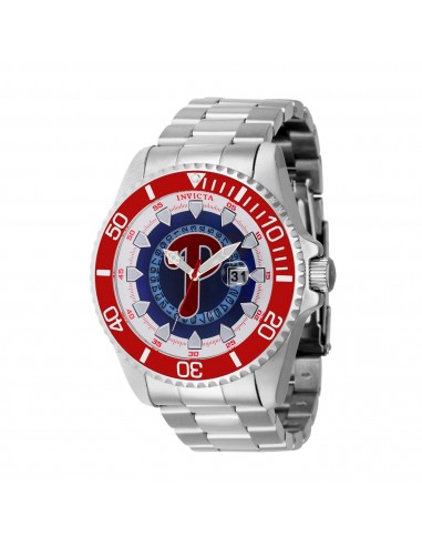 Invicta Men's Watch - MLB Philadelphia Phillies Rotating Bezel Silver Bracelet | 43474 online