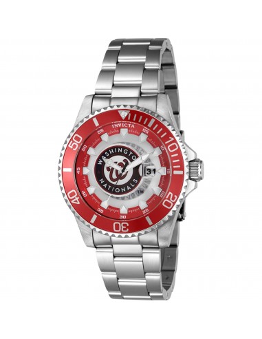 Invicta Men's Watch - MLB Washington Nationals Rotating Bezel Silver Bracelet | 43483 prix pour 