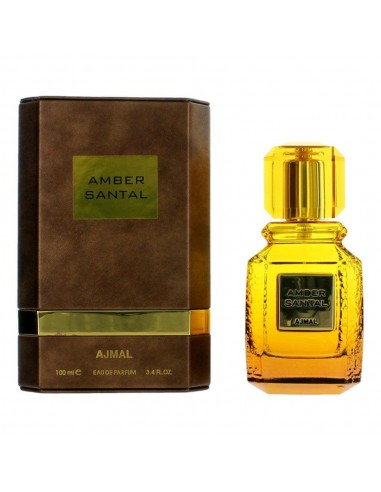 Amber Santal by Ajmal, 3.4 oz Eau De Parfum Spray for Unisex ou a consommer sur place