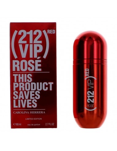 212 VIP Rose RED Limited Edition by Carolina Herrera, 2.7 oz Eau De Parfum Spray for Women livraison gratuite