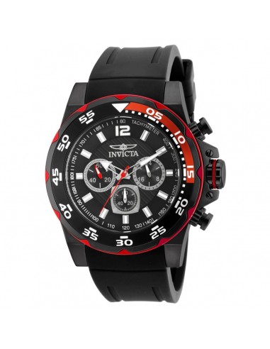 Invicta Men's Chronograph Watch - Pro Diver Black Dial Rubber Strap | 20030 Le MVP de beaucoup