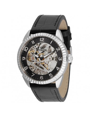 Invicta Women's Watch - Specialty Black and Skeleton Dial Leather Strap | 36566 la livraison gratuite