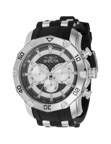 Invicta Men's Quartz Watch - Pro Diver Chronograph Grey and Silver Dial Strap | 37718 Dans la société mordern