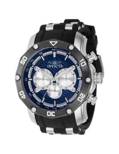 Invicta Men's Chronograph Watch - Pro Diver Silver Tone and Blue Dial Strap | 37720 Les magasins à Paris et en Île-de-France