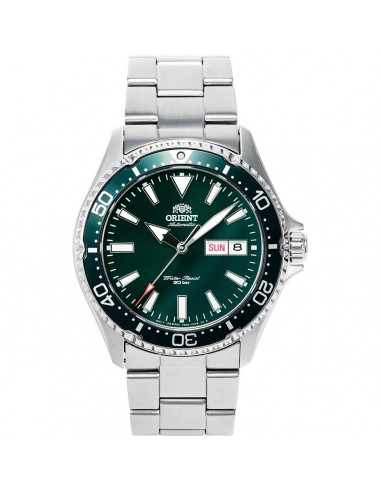 Orient Men's Automatic Watch - Kamasu Dive Green Dial Steel Bracelet | RA-AA0004E19A le concept de la Pate a emporter 